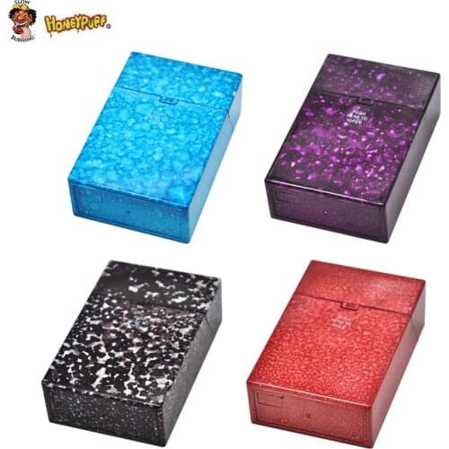 HONEYPUFF Plastic Cigarette Storage Case 87MM*55MM*22MM For Regular Cigarettes Case Holder Portable Tobacco Organizer Box