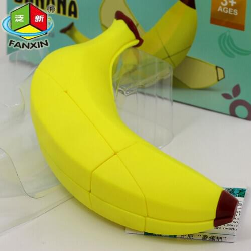 Magic Fanxin fruit cube Banana cubes puzzle 2x2x3 223 Unequal special cute shape toys cube professional educational game gift