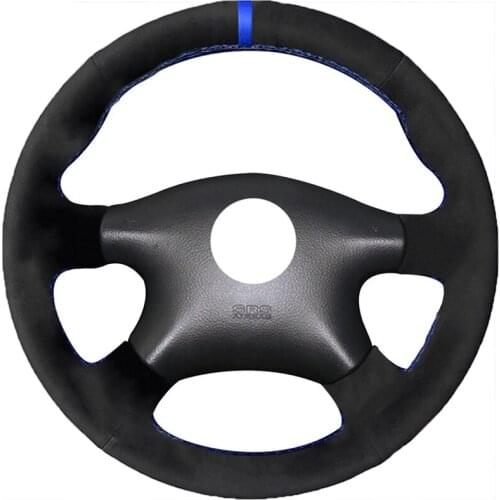 Alcantara Material Suede Leather Car Steering Wheel Cover for Nissan Almera N16 Pathfinder Primera XTrail 2001-2006