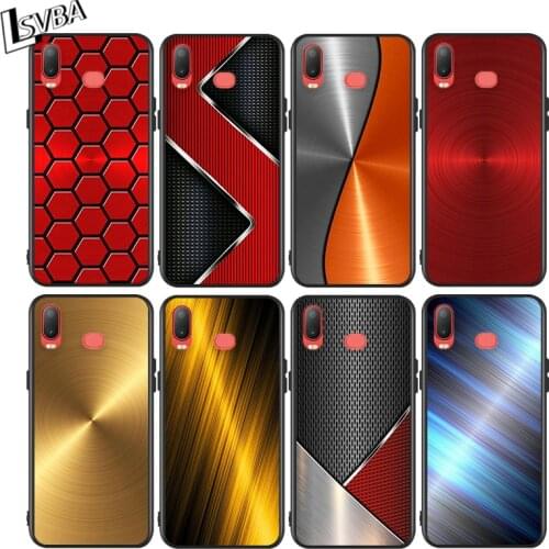 Red Blue Brushed Metal for Samsung Galaxy A9 A8 Star A750 A7 A6 A5 A3 Plus 2018 2017 2016 Black Phone Case Soft Cover