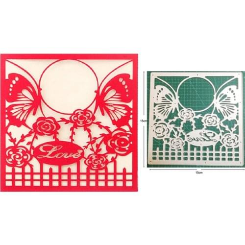 Metal Cutting Dies Cut Mold Butterfly Flower Frame Christmas Decoration Scrapbook Paper Craft Knife Mould Blade Punch Stencils