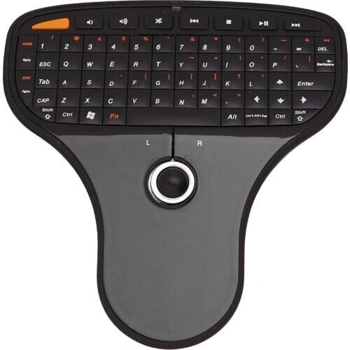 Multi-function Keyboard 2.4GHz Mini Wireless Mouse Multimedia Remote Control Keyboard with Trackball for HTPC Android TV Box