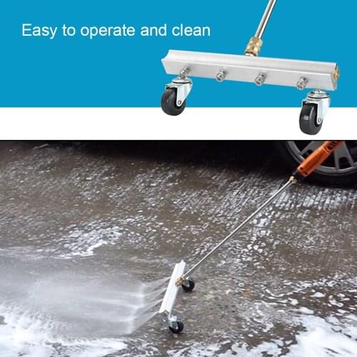 Pressure Washer 14 Inch High Pressure Road Cleaner Water Broom Surface Cleaner for Pressure Washer 4000 PSI 1/ 4 Quick Connect