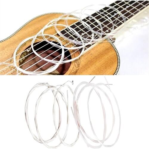6pcs Guitar Strings Nylon Silver Strings Set for Classical Classic Guitar 1M 1-6 E B G D A E # Hot Selling Guitar Accessories
