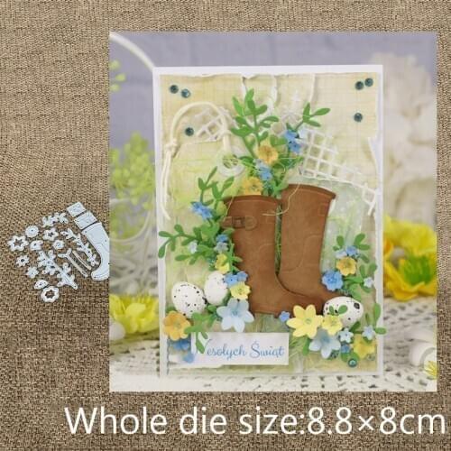 New Design Craft Metal Cutting Die cut die flower shoes boots decoration scrapbooking Album Paper Card Craft Embossing Die Cuts