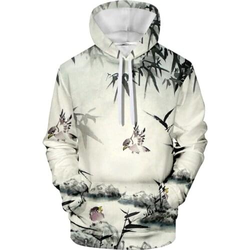 New Product 3D Antique Color Printing Fleece Cosplay Mens Hooded Jacket