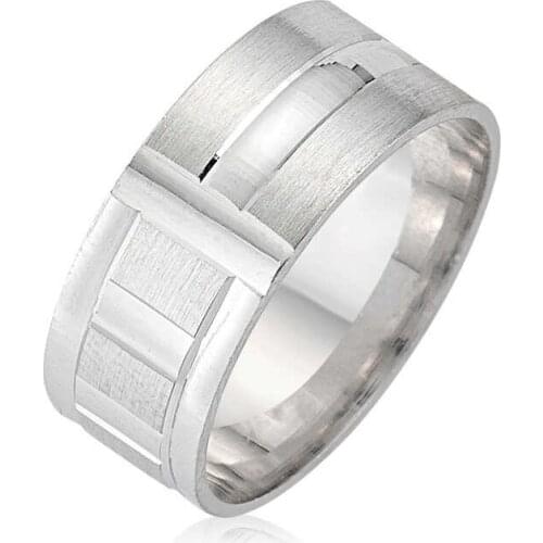 Original silver , Rodium Plated Wedding ring, Classic Wedding rings Types