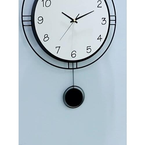 Simple watch fashion creative living room wall clock European modern home decoration quartz clock electronic silent clock