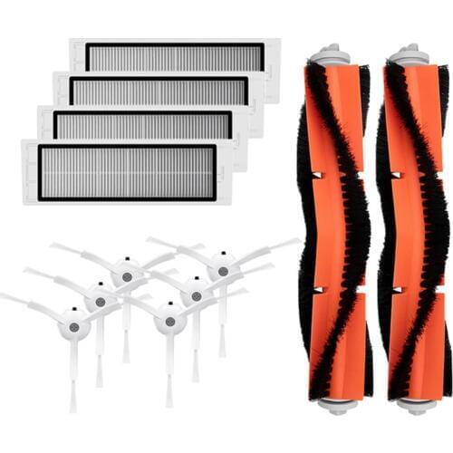 SANQ 6 X Side Brush + 4 X Hepa Filter + 2 X Main Brush For Xiaomi Vacuum 2 Roborock S50 Mi Robot Vacuum Cleaner Parts Accessor