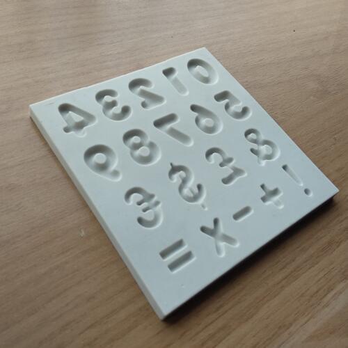 Silicone DIY Cake Decorating Mold Number Shape Sugar Craft Fondant Mold Silicone Lace Mat Chocolate Molds SQ17231