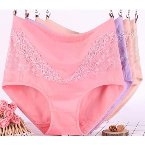 2pcs/lot women cotton Panties Physiological breathable underwear Women soft Underwear Period Cotton Briefs 40-130kg