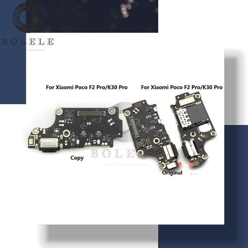 Original For Xiaomi Pocophone Poco F2 Pro Redmi K30 Pro USB Charge Port Dock Plug Charger Board Connector Charging Flex Cable