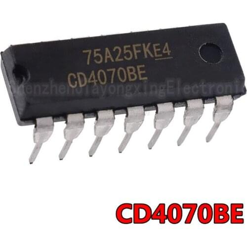 10PCS CD4070BE DIP14 CD4070 DIP 4070BE DIP-14 new and original IC