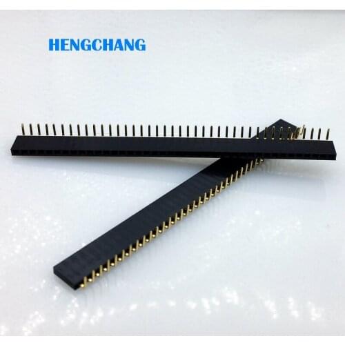 2.54mm distance between 40Pin Female Single Row Right Angle Bend Pin Head Connector 10pcs/lot