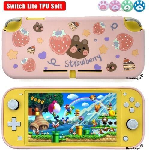 2020 NEW for Switch Lite Colorful Cute Soft Protective Case Cover Fit for Nintendo Switch Lite Game Console Support Dropshipping