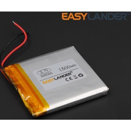 3.7V 1500mAh 505050 Rechargeable li Polymer Li-ion Battery For MP3 Mp4 PAD DIY bluetooth Vedio Tablet PC mobile 055050