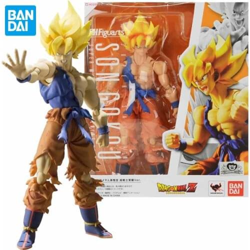 Bandai Tamashii Nations Dragon Ball Z Kakarotto Super Saiyan Warrior Awakening Son Goku S.h. Figuarts Action Figure Kids Toys