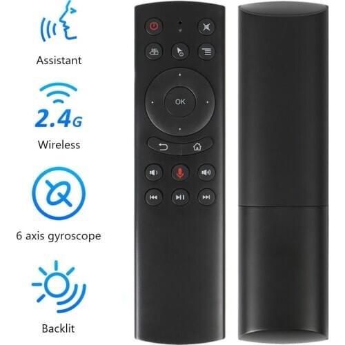 G20S 2.4G Mini Wireless Remote Control Voice Remote Control Gyro Controller for PC Set-top Box Replacement Remote Control