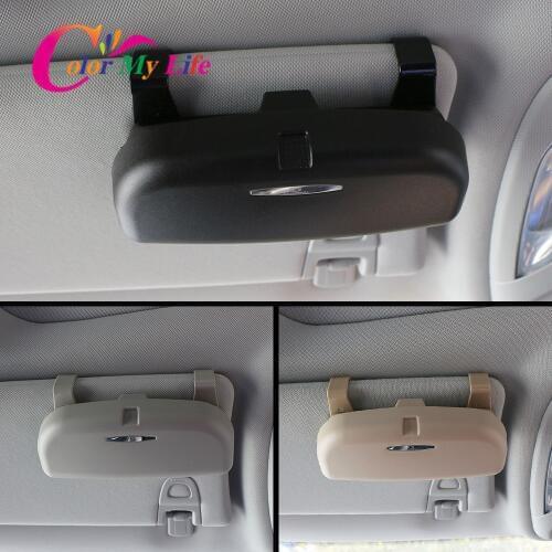 Car Glasses Case Organizer Box Sunglasses Holder Storage for Toyota/skoda/Volkswagen/Opel/Audi/Suzuki/Fiat/BMW/Mazda Car Styling