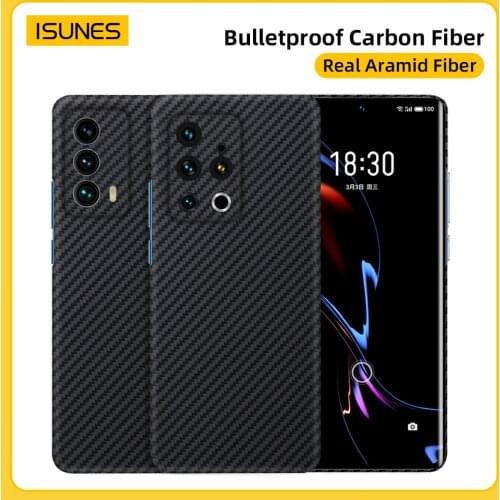 Pure Carbon Fiber Case For Meizu 18 Pro Aramid Ultra Thin Shockproof Ultra-Light Phone Bags&Cases for Meizu 18 Luxury Cover
