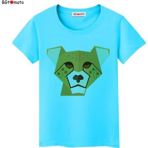 BGtomato Digital leopard beautiful T-shirts Original Brand New clothes 3D cartoon casual shirts women tops tees cheap sale