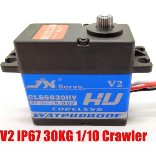 CLS5830HV V2 JX 30KG IP67 coreless 0.09 sec servo Full waterproof 8.4V for 1/10 RedCat HPI Baja 5B SS 1/8 RC car buggy Crawler