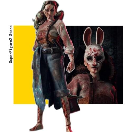 CYYTOYS 1/6 BK002 butcher series Horror Rabbit Coward Doll Action Figure Blackcat W/ Platform of CYYTOYS