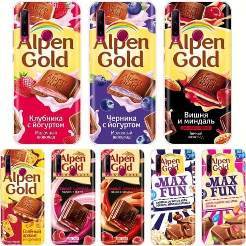 For Honor 20 Lite Phone Case On Huawei Honor 20 Lite Chocolate Russian Back Cover Bumper Etui Coque Silicone Tpu Soft Protection