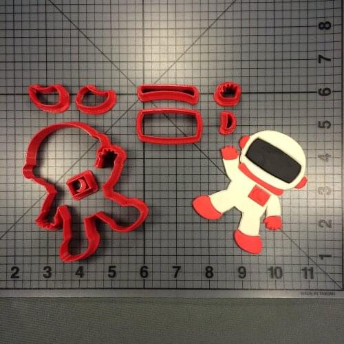 Astronaut Cookie Cutting Mold Kitchen Baking Supplies Cake Icing Decoration Tools Set 3D Printing Custom Seal