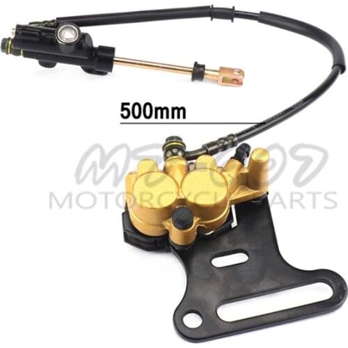 Hydraulic Rear Brake System Assembly KAYO BSE XMOTOR Dirt Bike Pit Bike Master Cylinder Caliper hose 550mm Long