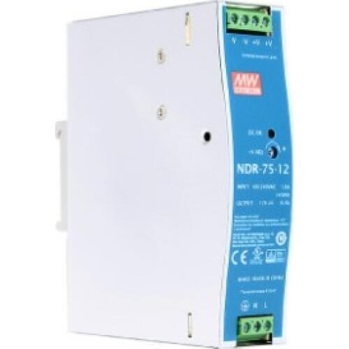 MEAN WELL NDR 12V 6.3A 75.6W DC Rail Switching Power Supply