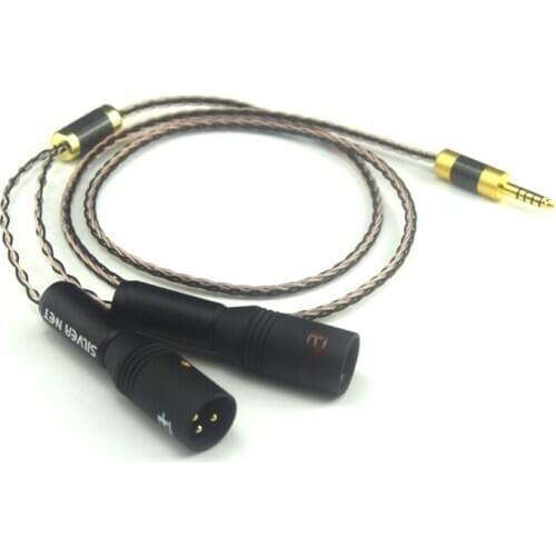 Hifi 4.4mm to 2XLR Cable for WM1A1Z PHA-1A2A Z1R 4.4mm Balance to Double XLR Male Upgrade Audio Line