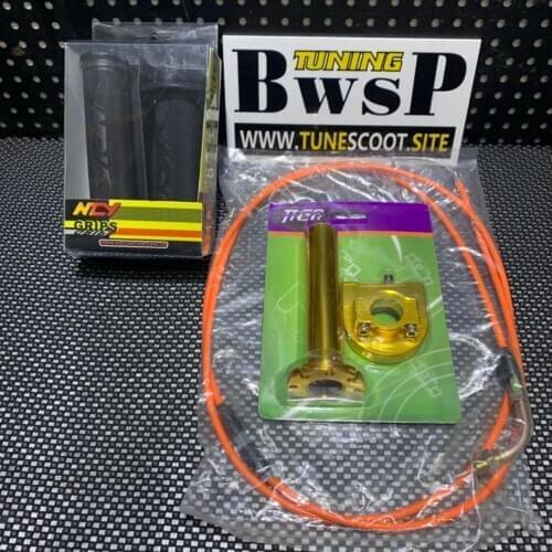 Throttle Kit With Handles And Grips For Racing Carburetor Of 2 And 4 Stroke Scooter BWSP Perfomance Upgrade Parts