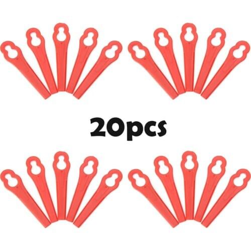 Red 20Pcs/set Plastic Blades Fits B-osch ART26LI ART26 Accutrim Easy Trim Accu Strimmer Accessories