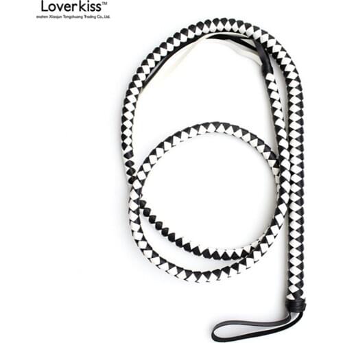 Loverkiss 190CM Long Faux Leather Whips Spanking Ass Bondage Slave Adult Games For Couples,Fetish Sex Toys For Women And Men