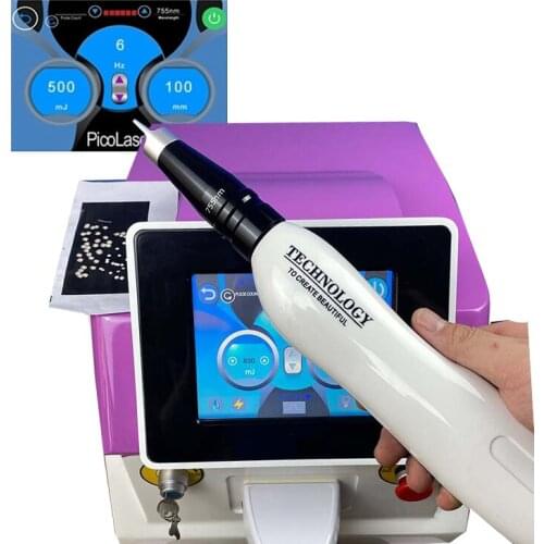 New portable picosecond laser tattoo removal machine / pico second laser/755nm 532nm picosecond
