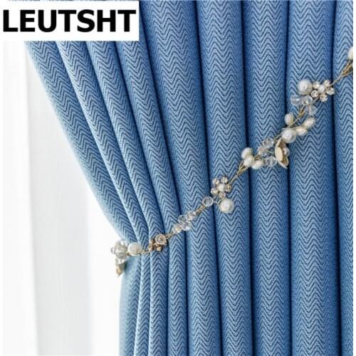 Blue Solid Blackout Curtains for Living Room Orange Curtains for Bedroom Curtains for Window Treatment Finished Blinds