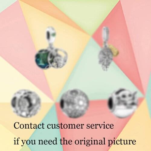 2021 New Fashion 925 Sterling Silver Millennium Falcon Pendant, Crib Beaded, Suitable For Original Diy Bracelet Making Jewelry