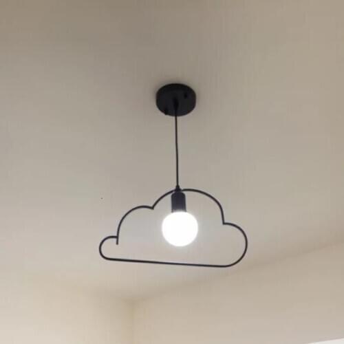 Lovely Cloud Single Pendant Lamp Kids Bedroom Lighting Restaurant Cloud Pendant Light hanging lamp