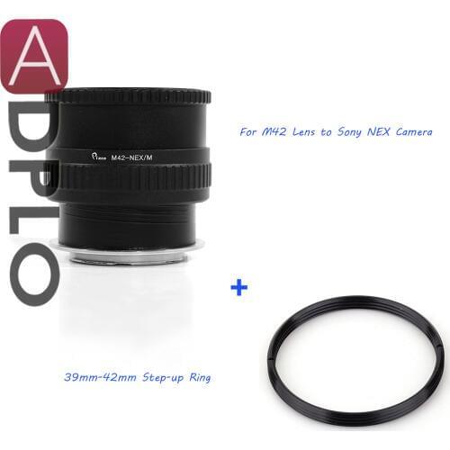 Pixco Adjustable Macro to infinity Lens Adapter for M39 Lens to Sony E Mount NEX Camera A6500 A6300 A5100 A6000 NEX-5T NEX-3N