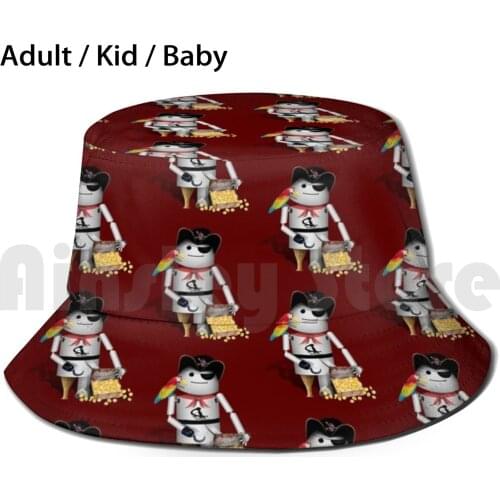 Robo - X9 Pirate With Treasure Chest Sun Hat Foldable UV Protection Machine Robot Mechanical Robotic Pirate