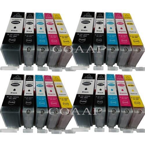 Compatible inks for Canon PGI 280 CLI 281 PGI280XL CLI281XL Ink Cartridge For PIXMA TR7520 TR8520 TS6120 TS8120 TS9120 Printer