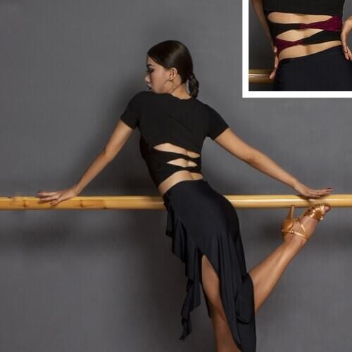 Latin Dance Tops Female Sexy Women Latin Dance Costumes Standard Dance Dress Practice Clothes Latin Competition Dresses SL2884