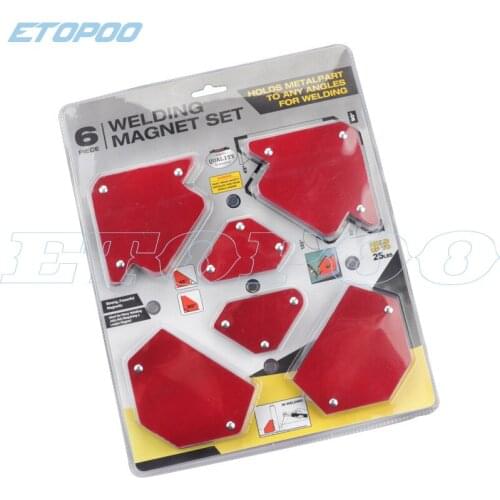 6 Pcs/Set Triangle Welding Positioner Magnetic Fixed Angle Soldering Locator Tools Without Switch Welding Accessories