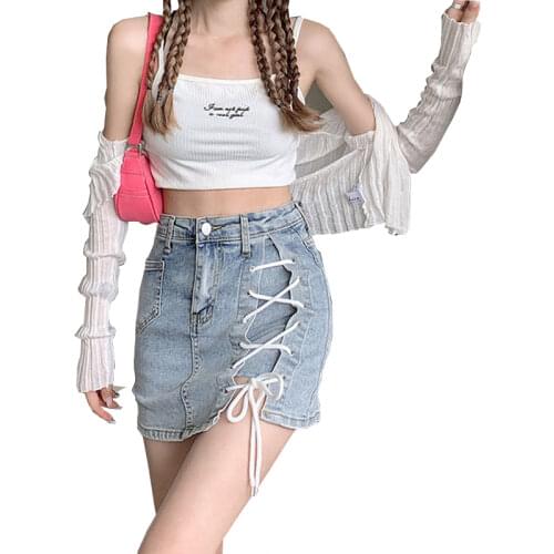 VIHKLC High Waist Skirts For Women