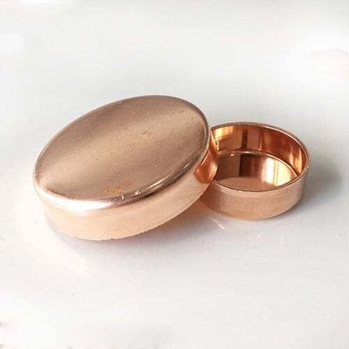 133mm 159mm ID End Cap 99.9% Copper End Feed Solder Cup Stopper lumbing Fitting For Air Condition
