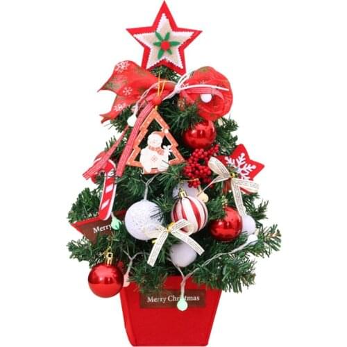 High Quality Christmas Tree Desktop Small Mini Decoration Christmas Tree Decoration Gift Box Christmas Decoration