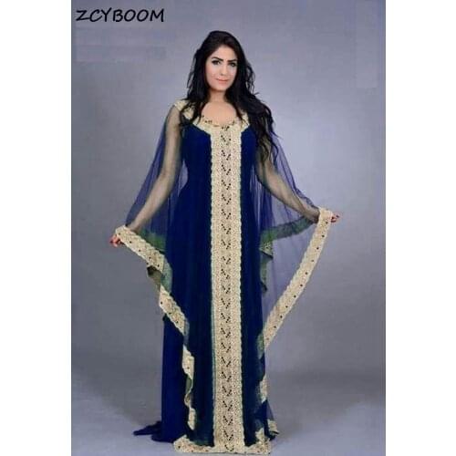 Royal Blue Evening Dresses 2021 Green Mother of the Bride Dress Gift Champagne Appliques Black Long Prom Party Dress For Wedding