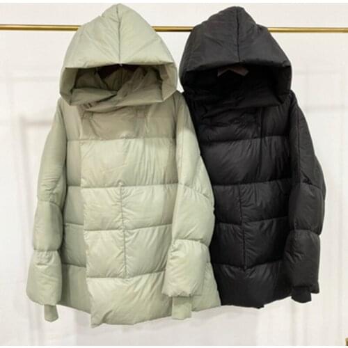 Short down jacket women 2021 winter new 90% white duck down warm and soft fashion solid color winter jacket