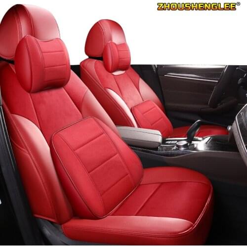 ZHOUSHENGLEE Custom Leather car seat covers For BYD F0 F3 surui F3R F6 G3 M6 L3 G5 G6 S6 S7 e6 e5 e1 Automobiles Seat Covers